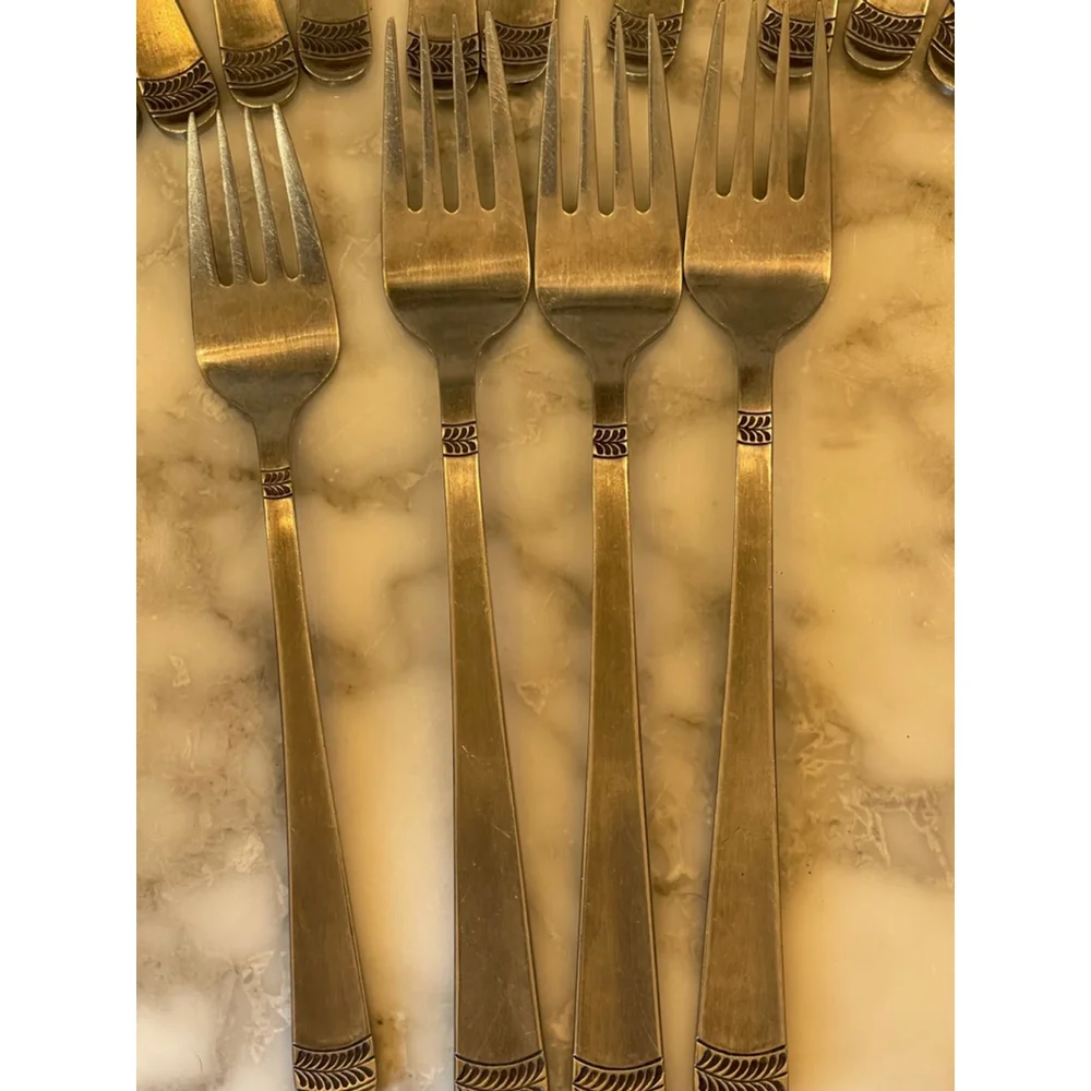 Stanley Roberts Coventry 14pc Flatware Japan – Forks Spoons Stainless Set